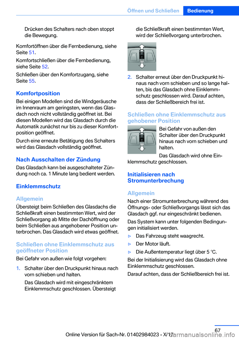 BMW 3 SERIES 2018  Betriebsanleitungen (in German) �D�r�