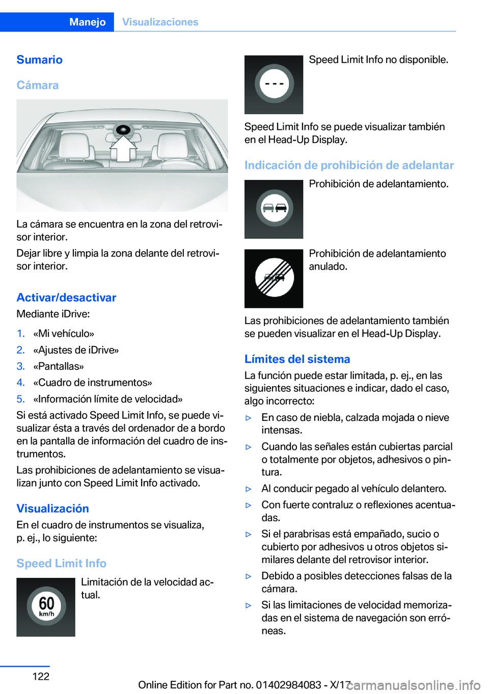 BMW 3 SERIES 2018  Manuales de Empleo (in Spanish) �S�u�m�a�r�i�o
�C�