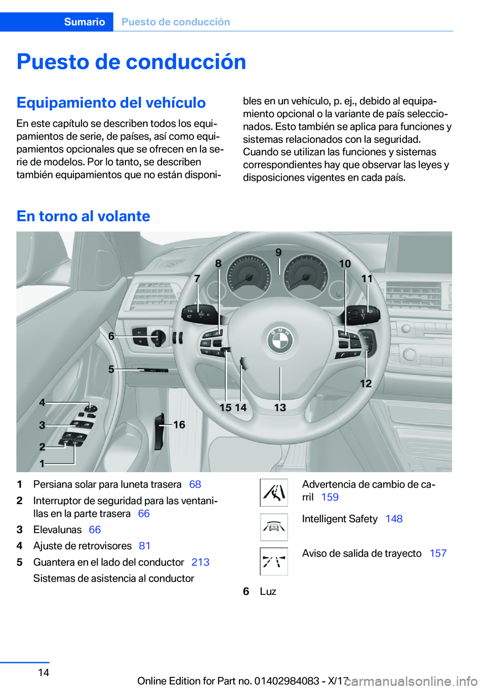 BMW 3 SERIES 2018  Manuales de Empleo (in Spanish) �P�u�e�s�t�o��d�e��c�o�n�d�u�c�c�i�