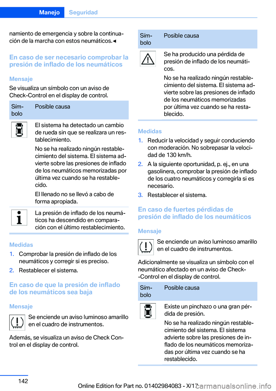 BMW 3 SERIES 2018  Manuales de Empleo (in Spanish) �n�a�m�i�e�n�t�o� �d�e� �e�m�e�r�g�e�n�c�i�a� �y� �s�o�b�r�e� �l�a� �c�o�n�t�i�n�u�aª�c�i�