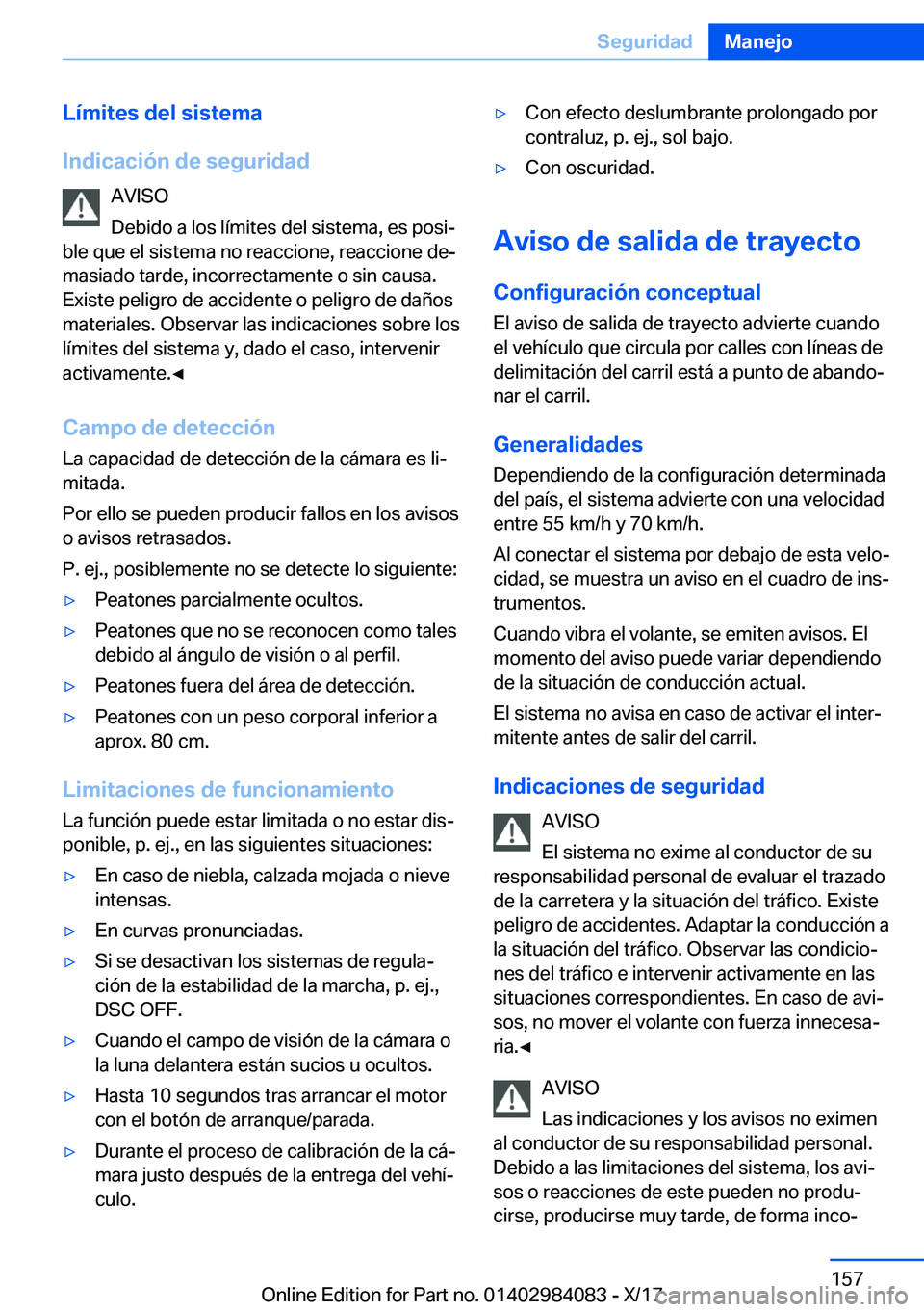 BMW 3 SERIES 2018  Manuales de Empleo (in Spanish) �L�