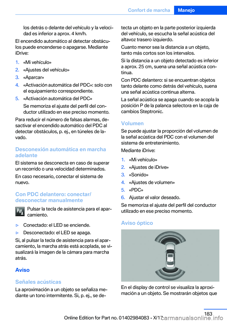 BMW 3 SERIES 2018  Manuales de Empleo (in Spanish) �l�o�s� �d�e�t�r�