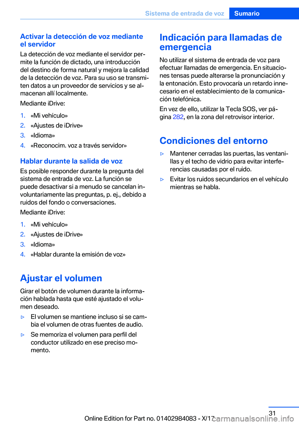 BMW 3 SERIES 2018  Manuales de Empleo (in Spanish) �A�c�t�i�v�a�r��l�a��d�e�t�e�c�c�i�