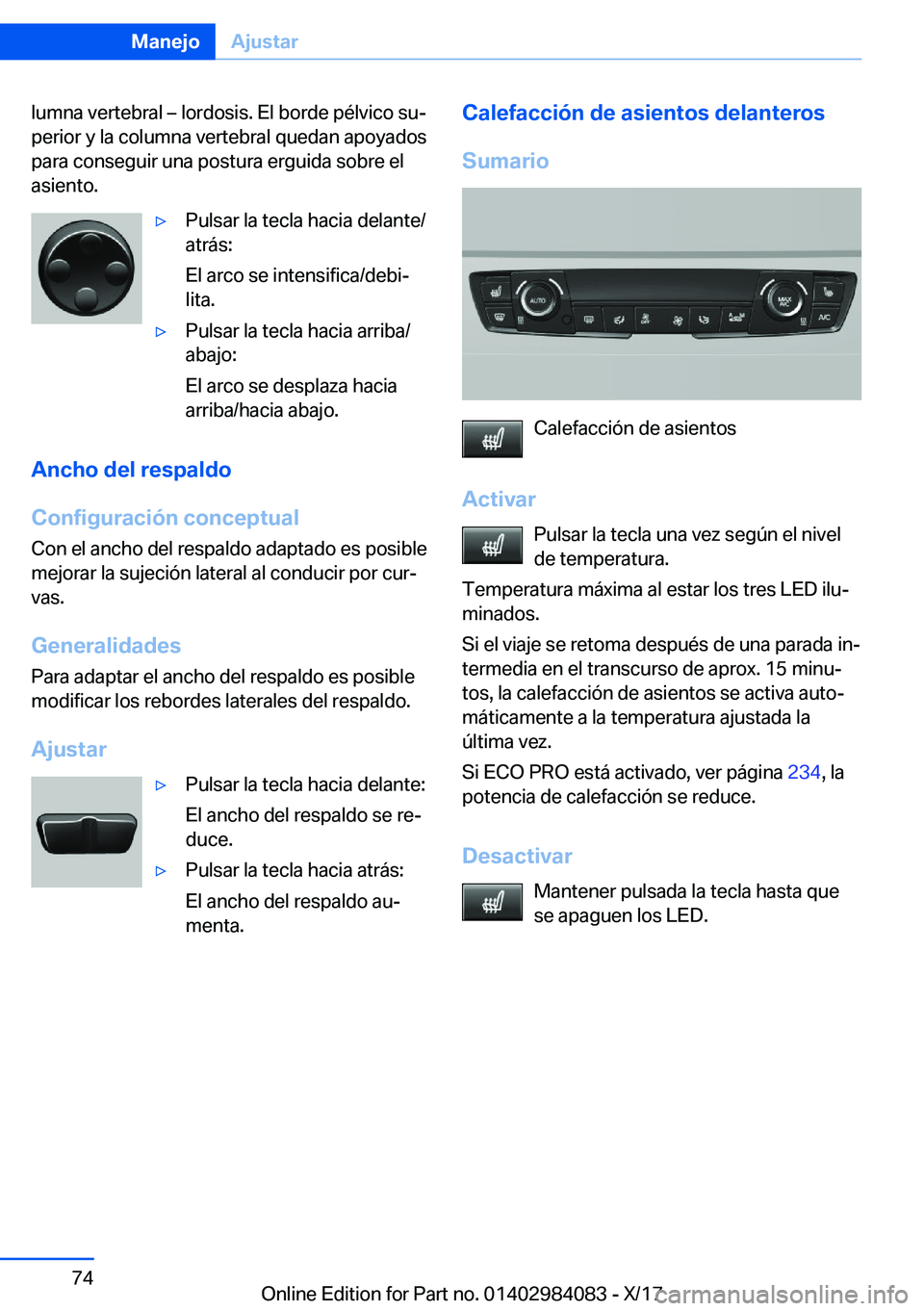 BMW 3 SERIES 2018  Manuales de Empleo (in Spanish) �l�u�m�n�a� �v�e�r�t�e�b�r�a�l� m� �l�o�r�d�o�s�i�s�.� �E�l� �b�o�r�d�e� �p�