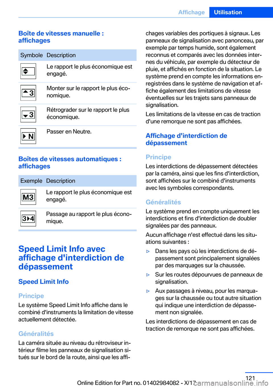 BMW 3 SERIES 2018  Notices Demploi (in French) �B�o�