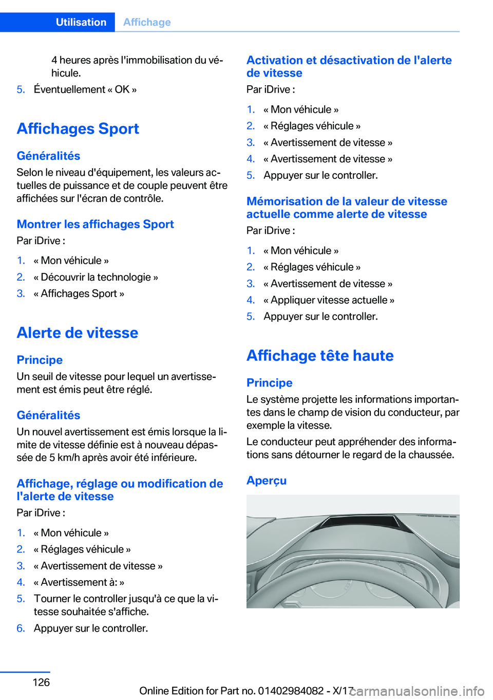 BMW 3 SERIES 2018  Notices Demploi (in French) �4� �h�e�u�r�e�s� �a�p�r�è�s� �l�'�i�m�m�o�b�i�l�i�s�a�t�i�o�n� �d�u� �v�éj
�h�i�c�u�l�e�.�5�.�É�v�e�n�t�u�e�l�l�e�m�e�n�t� �k� �O�K� �{
�A�f�f�i�c�h�a�g�e�s��S�p�o�r�t
�G�é�n�é�r�a�l�i�t�