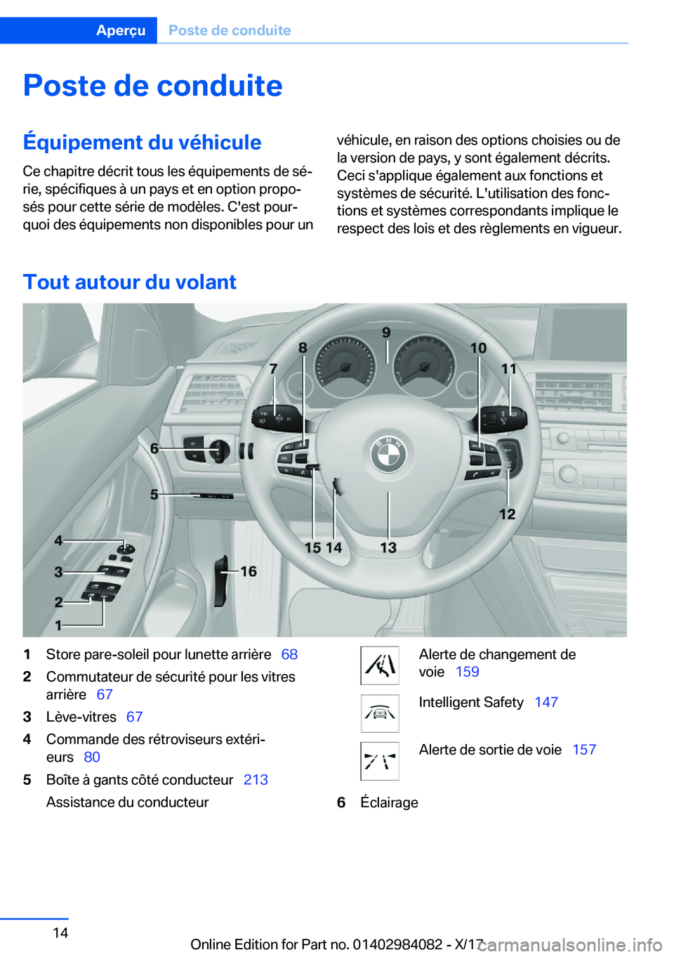 BMW 3 SERIES 2018  Notices Demploi (in French) �P�o�s�t�e��d�e��c�o�n�d�u�i�t�e�