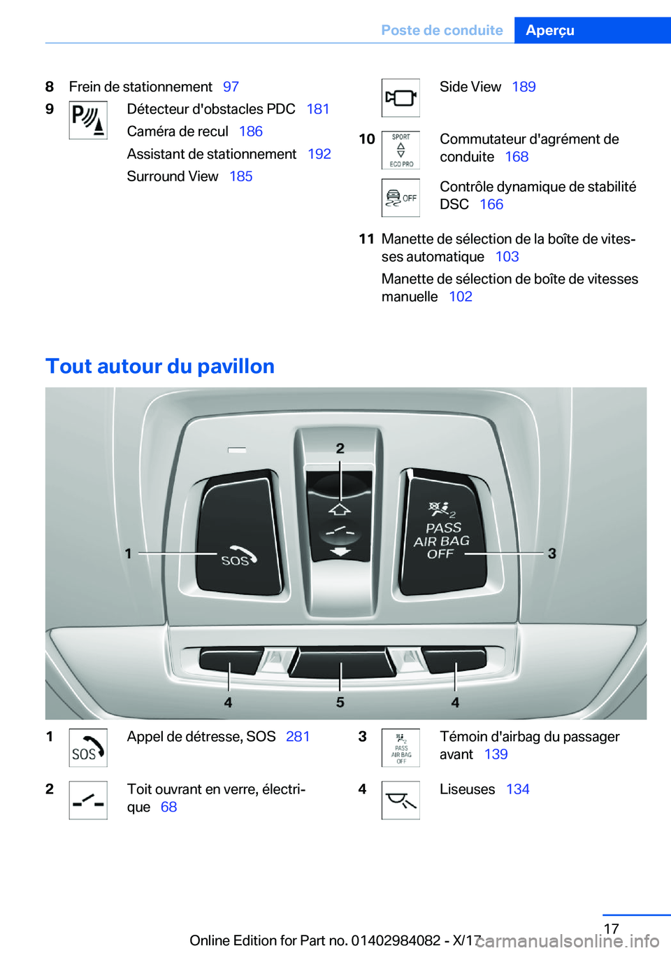 BMW 3 SERIES 2018  Notices Demploi (in French) �8�F�r�e�i�n� �d�e� �s�t�a�t�i�o�n�n�e�m�e�n�t\_�9�7�9�D�é�t�e�c�t�e�u�r� �d�'�o�b�s�t�a�c�l�e�s� �P�D�C\_ �1�8�1
�C�a�m�é�r�a� �d�e� �r�e�c�u�l\_ �1�8�6
�A�s�s�i�s�t�a�n�t� �d�e� �s�t�a�t