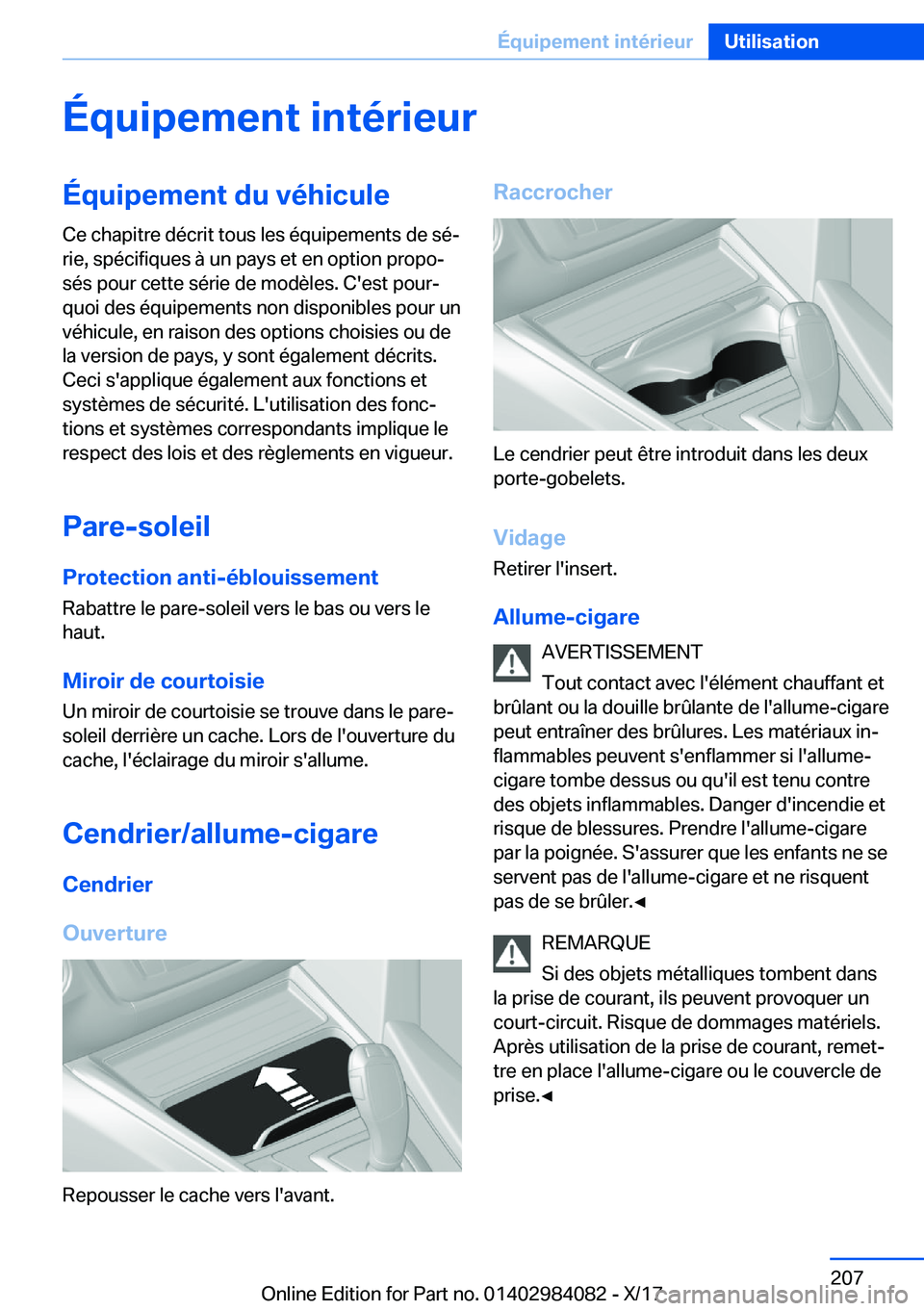 BMW 3 SERIES 2018  Notices Demploi (in French) �