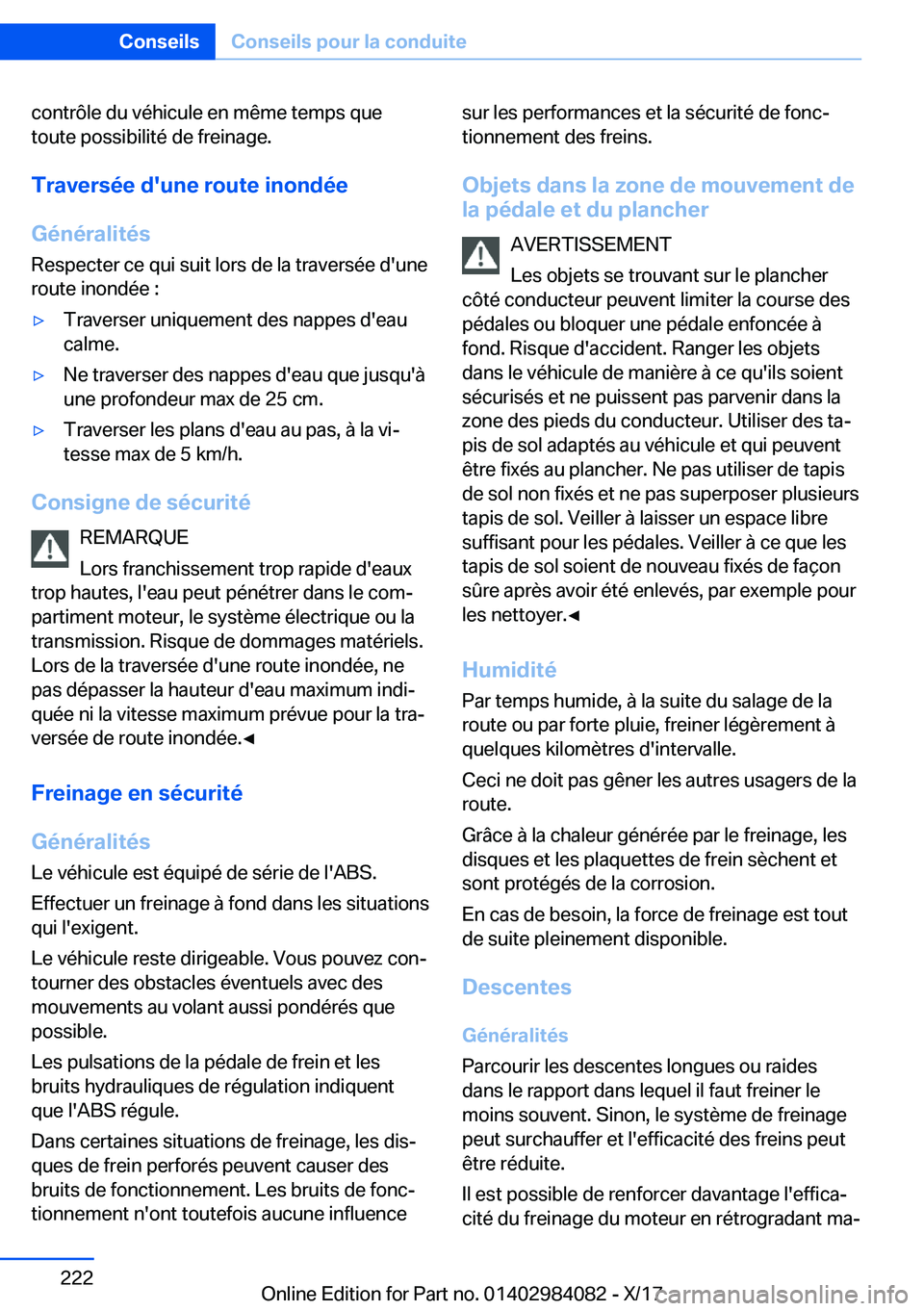 BMW 3 SERIES 2018  Notices Demploi (in French) �c�o�n�t�r�