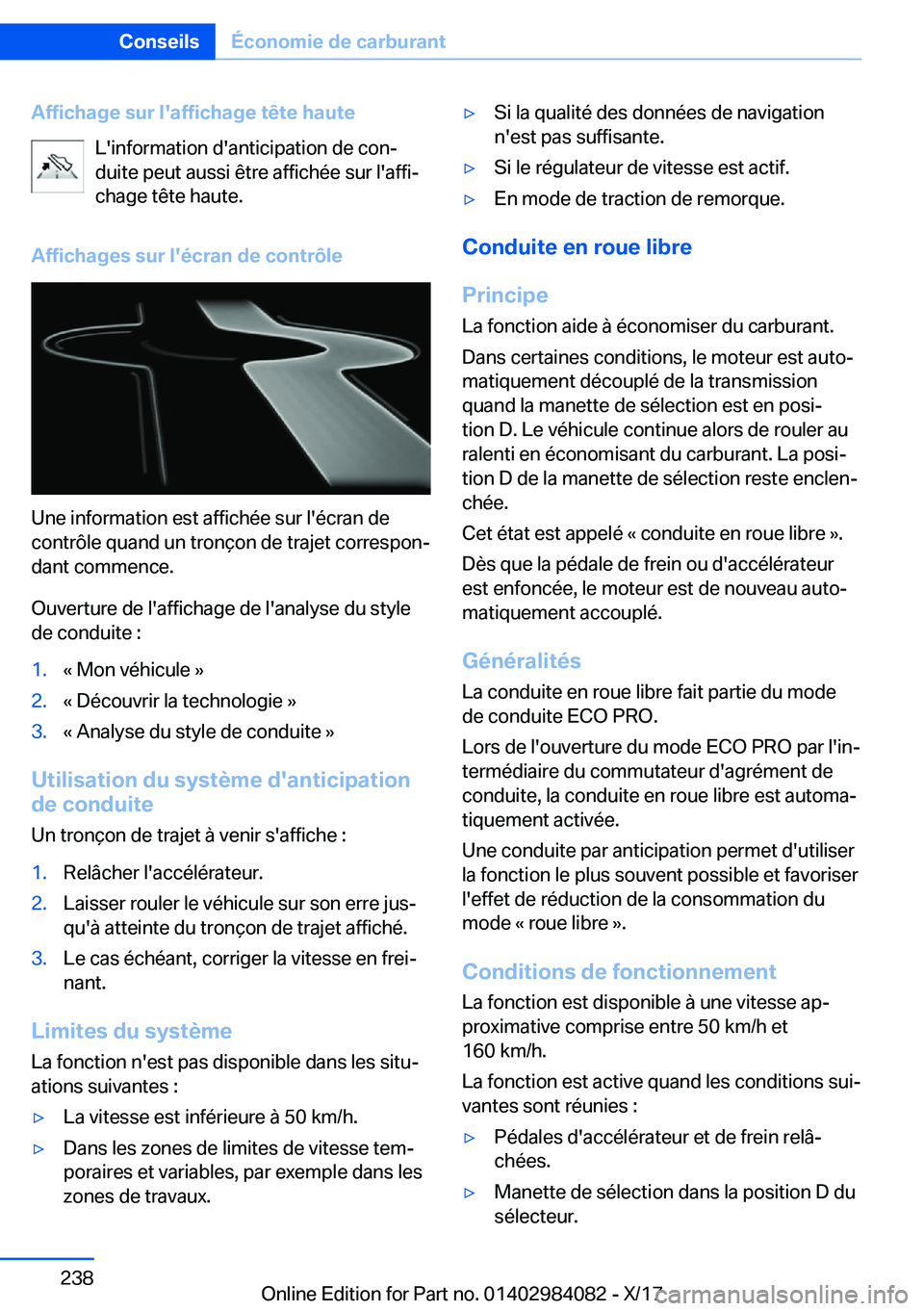 BMW 3 SERIES 2018  Notices Demploi (in French) �A�f�f�i�c�h�a�g�e��s�u�r��l�'�a�f�f�i�c�h�a�g�e��t�ê�t�e��h�a�u�t�e�L�'�i�n�f�o�r�m�a�t�i�o�n� �d�'�a�n�t�i�c�i�p�a�t�i�o�n� �d�e� �c�o�nj
�d�u�i�t�e� �p�e�u�t� �a�u�s�s�i� �ê�t�r�