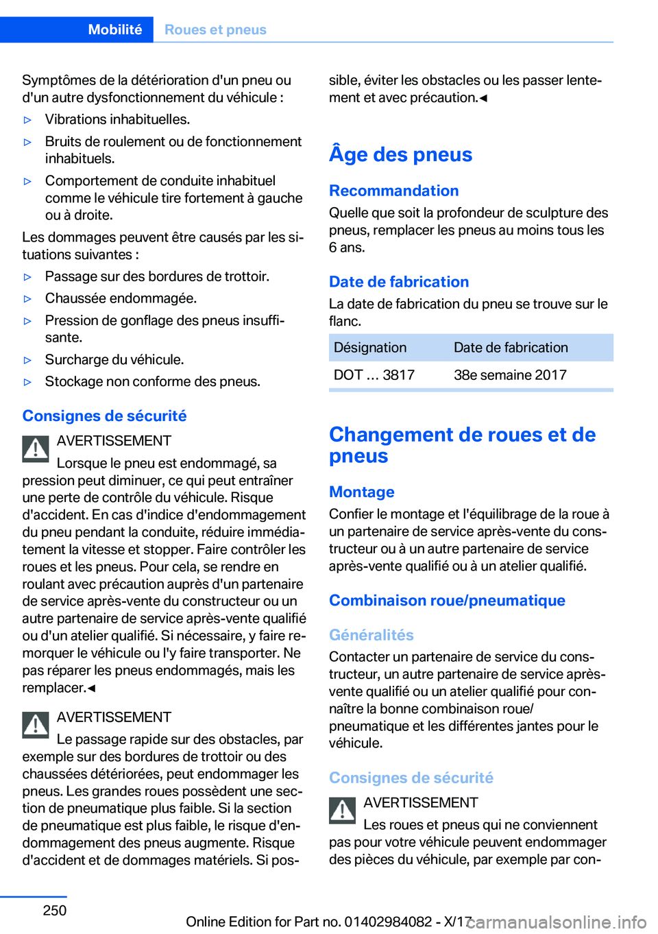 BMW 3 SERIES 2018  Notices Demploi (in French) �S�y�m�p�t�