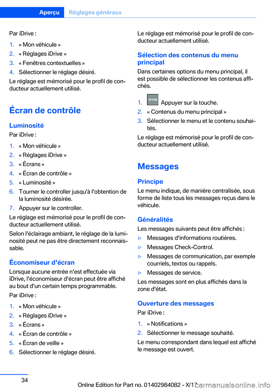 BMW 3 SERIES 2018  Notices Demploi (in French) �P�a�r� �i�D�r�i�v�e� �:�1�.�k� �M�o�n� �v�é�h�i�c�u�l�e� �{�2�.�k� �R�é�g�l�a�g�e�s� �i�D�r�i�v�e� �{�3�.�k� �F�e�n�ê�t�r�e�s� �c�o�n�t�e�x�t�u�e�l�l�e�s� �{�4�.�S�é�l�e�c�t�i�o�n�n�e�r� �l�e� �r