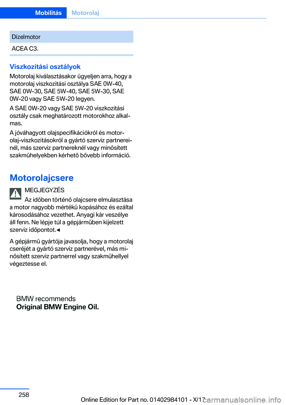 BMW 3 SERIES 2018  Kezelési útmutató (in Hungarian) �D�