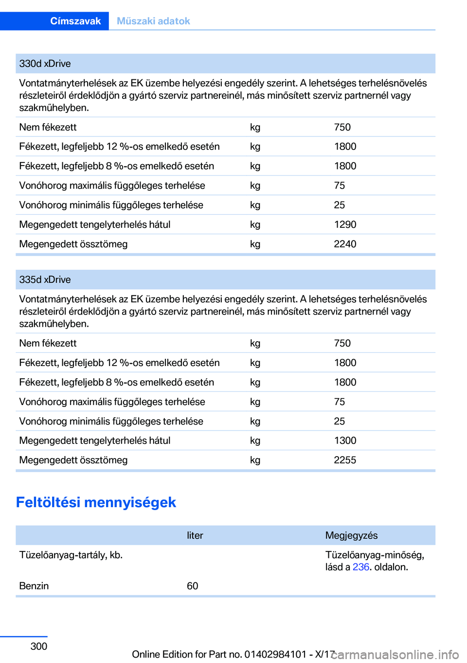 BMW 3 SERIES 2018  Kezelési útmutató (in Hungarian) �3�3�0�d� �x�D�r�i�v�e�V�o�n�t�a�t�m�