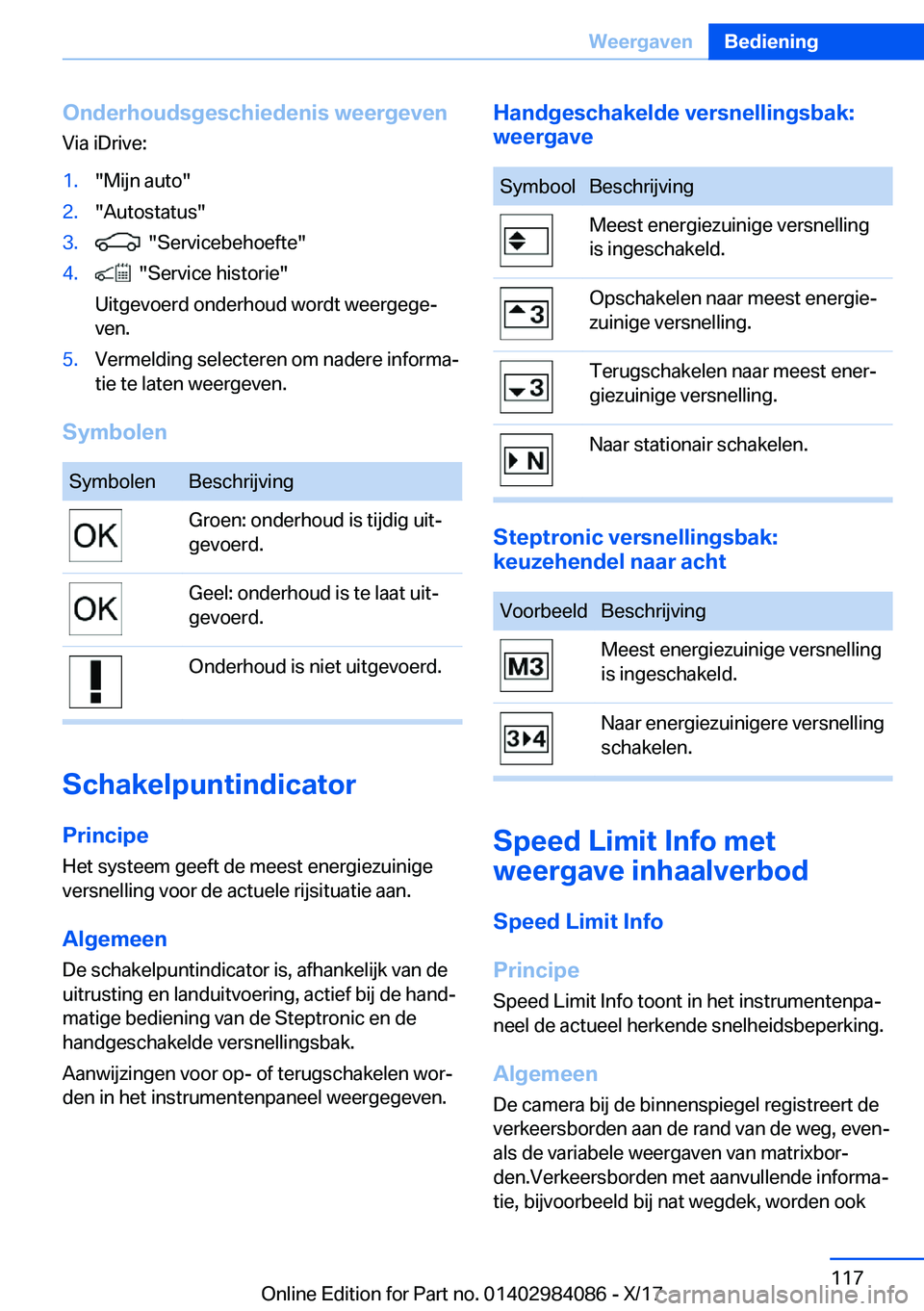 BMW 3 SERIES 2018  Instructieboekjes (in Dutch) �O�n�d�e�r�h�o�u�d�s�g�e�s�c�h�i�e�d�e�n�i�s��w�e�e�r�g�e�v�e�n�V�i�a� �i�D�r�i�v�e�:�1�.�"�M�i�j�n� �a�u�t�o�"�2�.�"�A�u�t�o�s�t�a�t�u�s�"�3�.� � �"�S�e�r�v�i�c�e�b�e�h�o�e�f�t�e