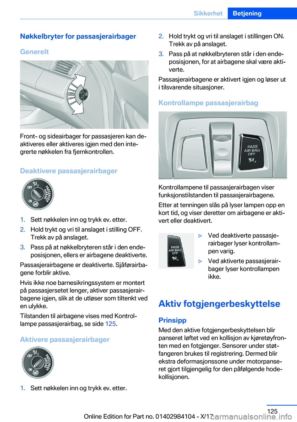 BMW 3 SERIES 2018  InstruksjonsbØker (in Norwegian) �N�
