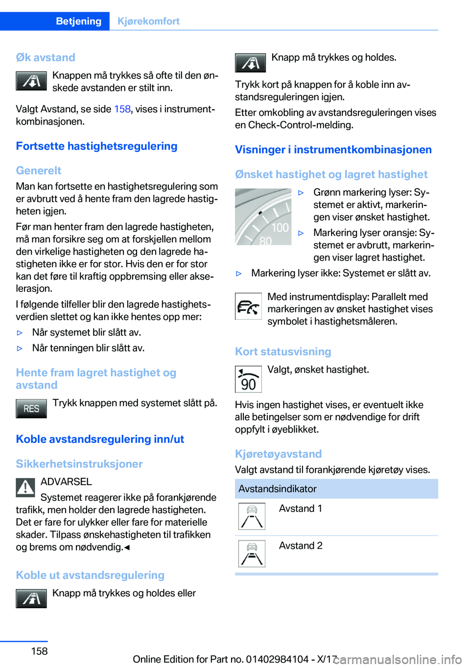 BMW 3 SERIES 2018  InstruksjonsbØker (in Norwegian) �