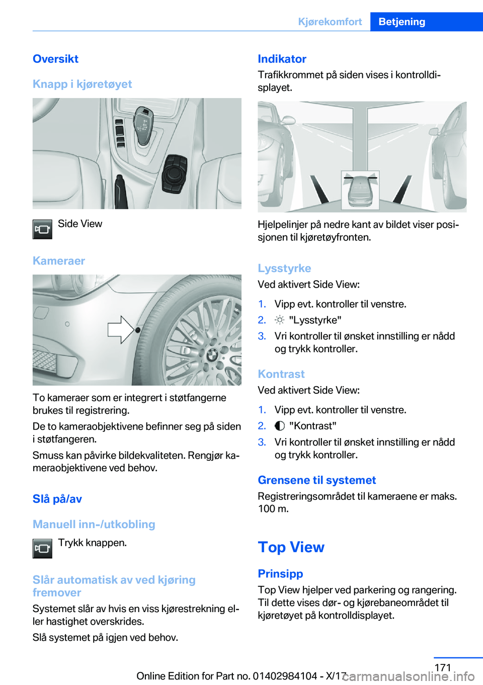 BMW 3 SERIES 2018  InstruksjonsbØker (in Norwegian) �O�v�e�r�s�i�k�t
�K�n�a�p�p��i��k�j�