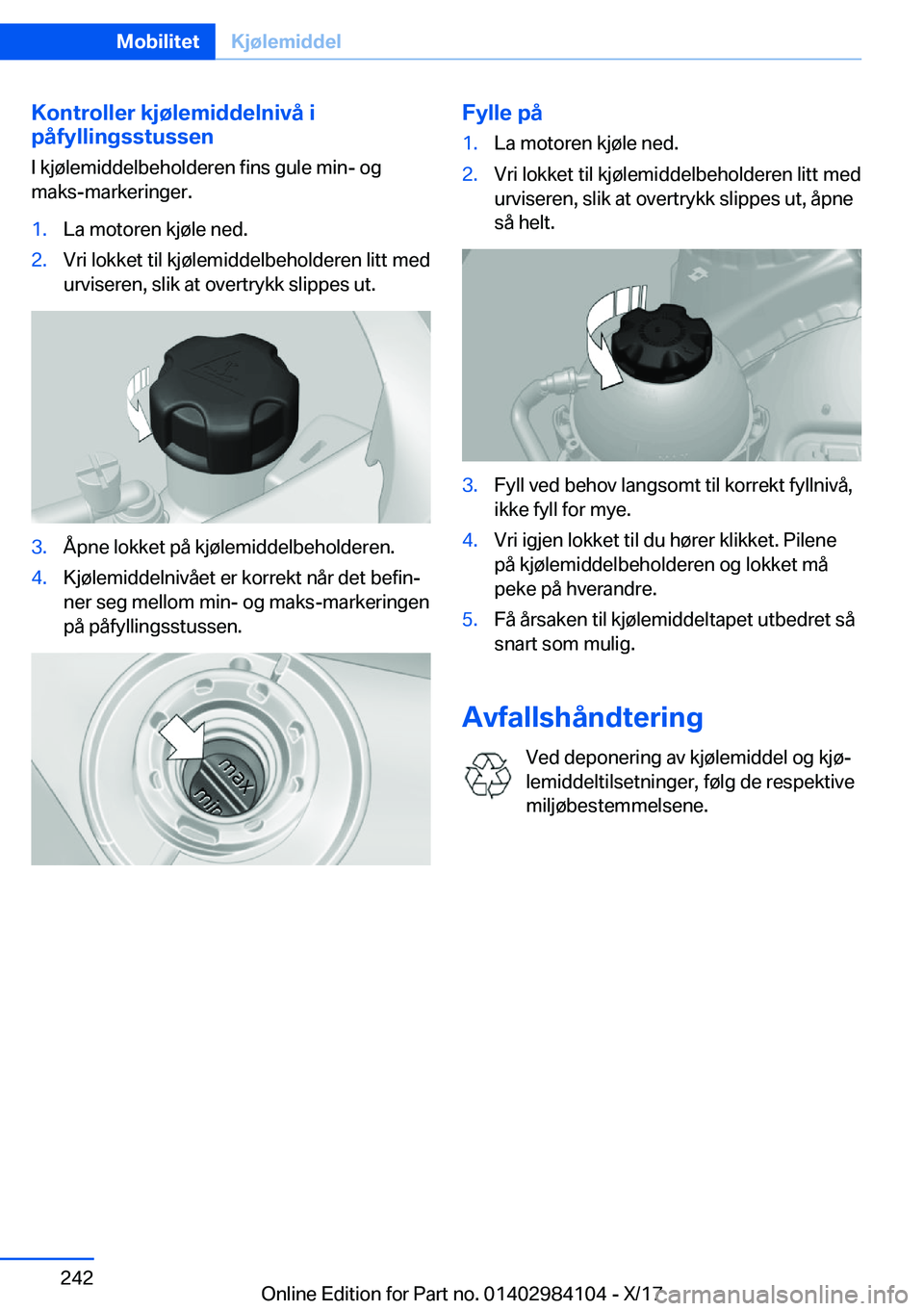 BMW 3 SERIES 2018  InstruksjonsbØker (in Norwegian) �K�o�n�t�r�o�l�l�e�r��k�j�