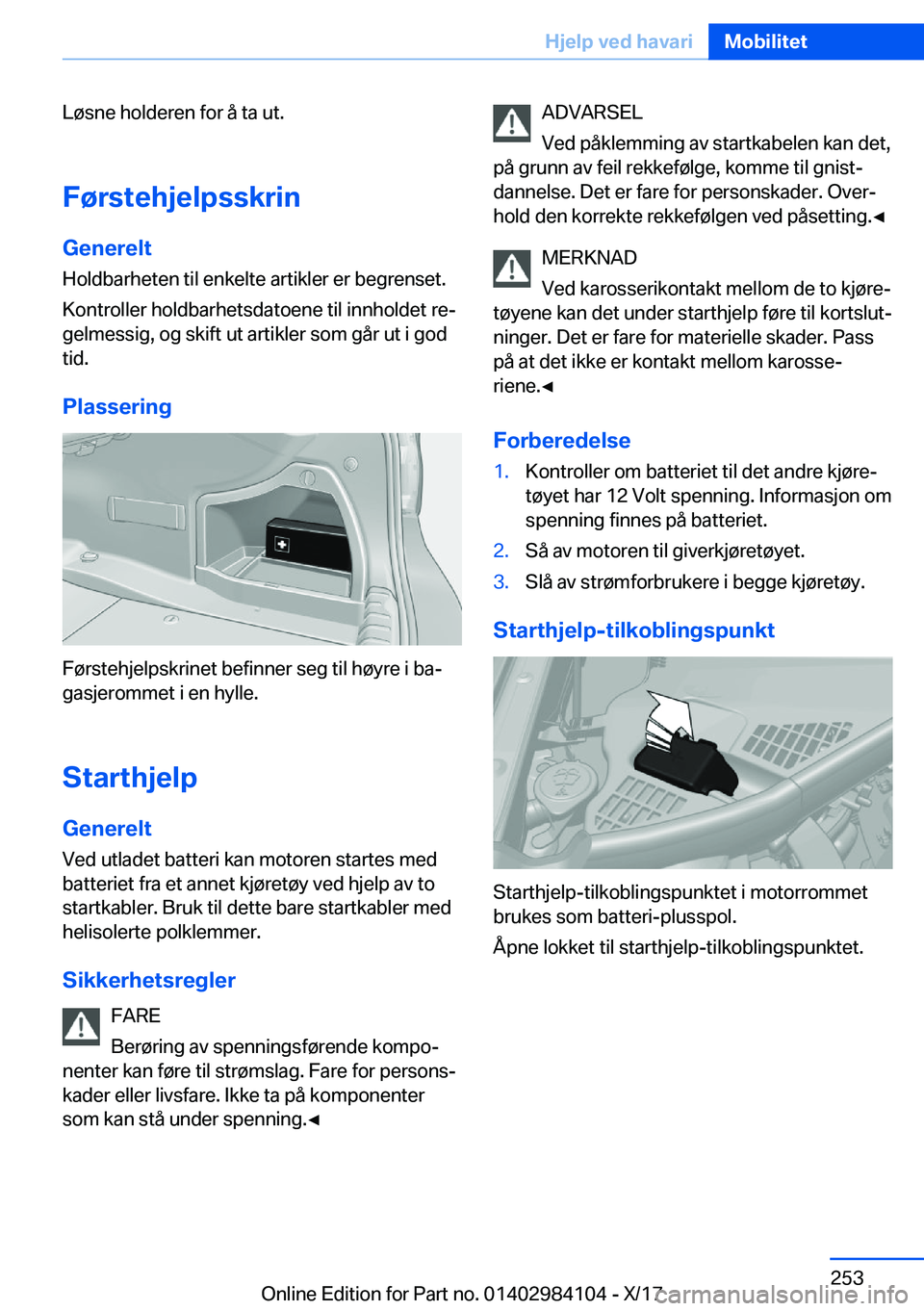 BMW 3 SERIES 2018  InstruksjonsbØker (in Norwegian) �L�