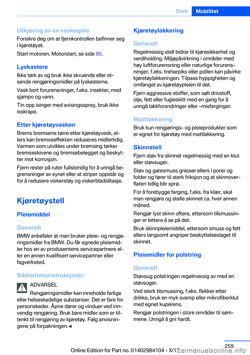 BMW 3 SERIES 2018  InstruksjonsbØker (in Norwegian) �U�t�k�j�