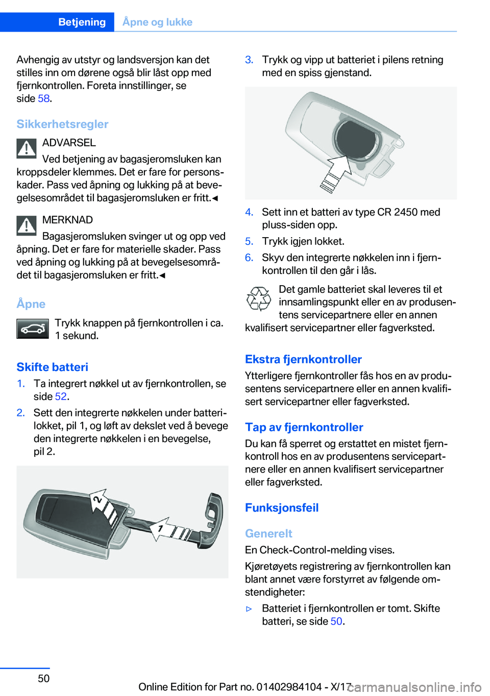 BMW 3 SERIES 2018  InstruksjonsbØker (in Norwegian) �A�v�h�e�n�g�i�g� �a�v� �u�t�s�t�y�r� �o�g� �l�a�n�d�s�v�e�r�s�j�o�n� �k�a�n� �d�e�t�s�t�i�l�l�e�s� �i�n�n� �o�m� �d�