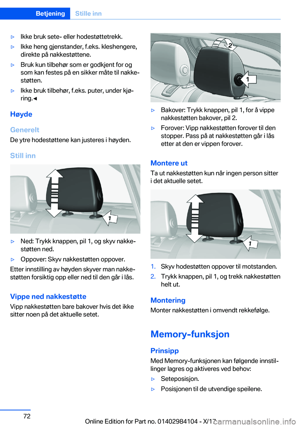 BMW 3 SERIES 2018  InstruksjonsbØker (in Norwegian) 'y�I�k�k�e� �b�r�u�k� �s�e�t�e�-� �e�l�l�e�r� �h�o�d�e�s�t�