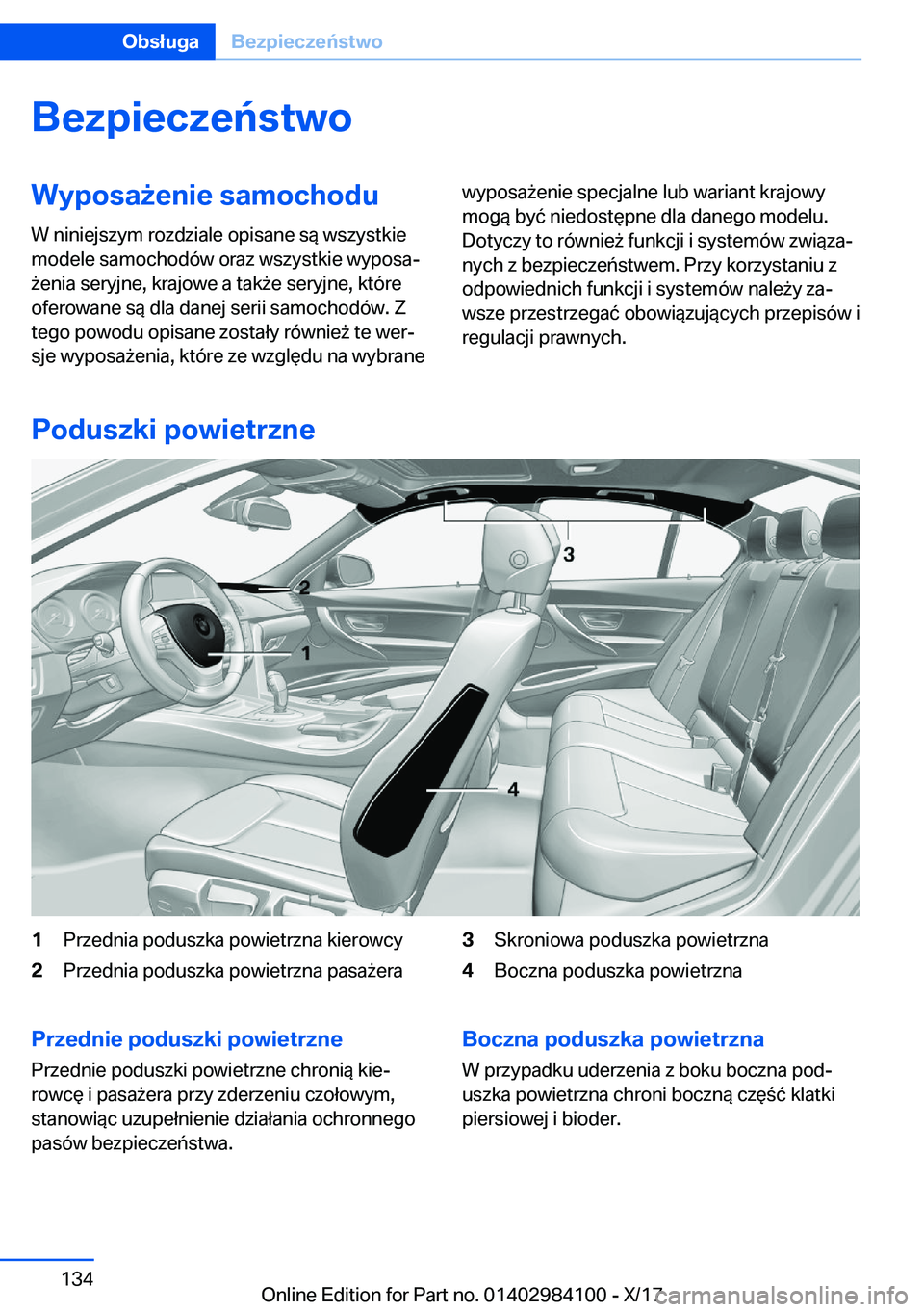 BMW 3 SERIES 2018  Instrukcja obsługi (in Polish) �B�e�z�p�i�e�c�z�e�