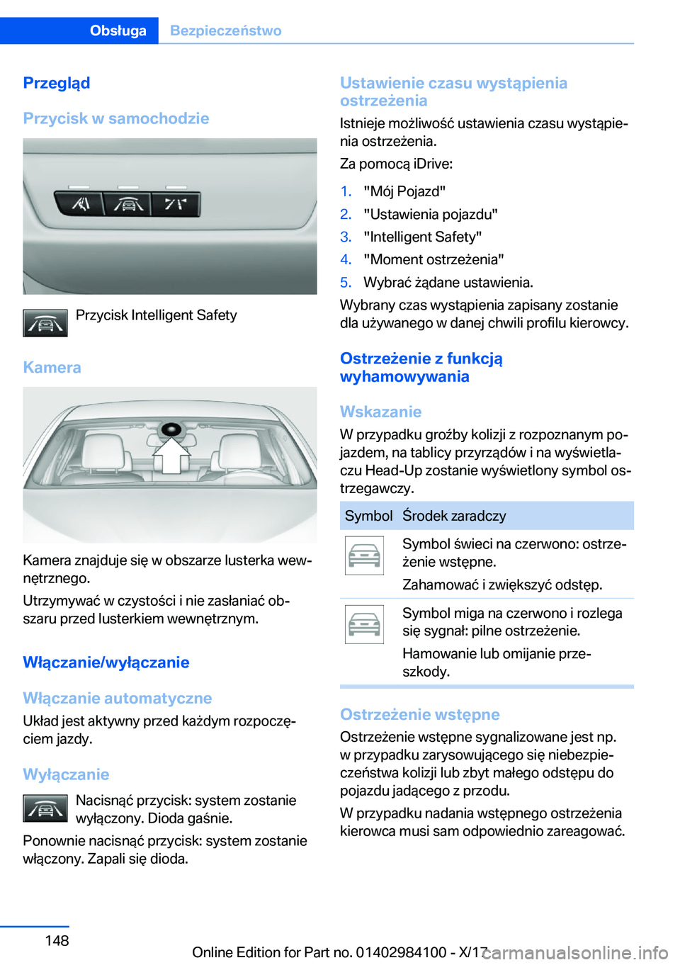 BMW 3 SERIES 2018  Instrukcja obsługi (in Polish) �P�r�z�e�g�l�