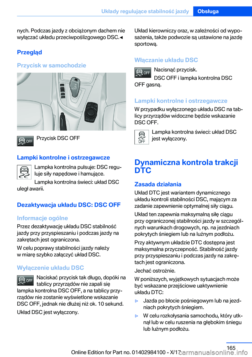 BMW 3 SERIES 2018  Instrukcja obsługi (in Polish) �n�y�c�h�.� �P�o�d�c�z�a�s� �j�a�z�d�y� �z� �o�b�c�i�