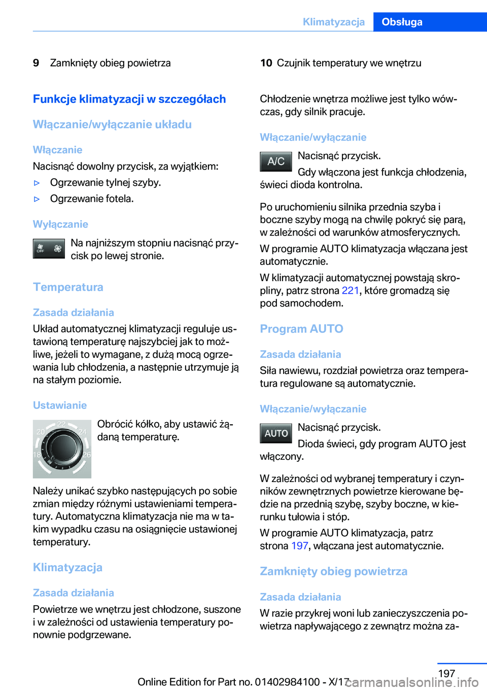 BMW 3 SERIES 2018  Instrukcja obsługi (in Polish) �9�Z�a�m�k�n�i�