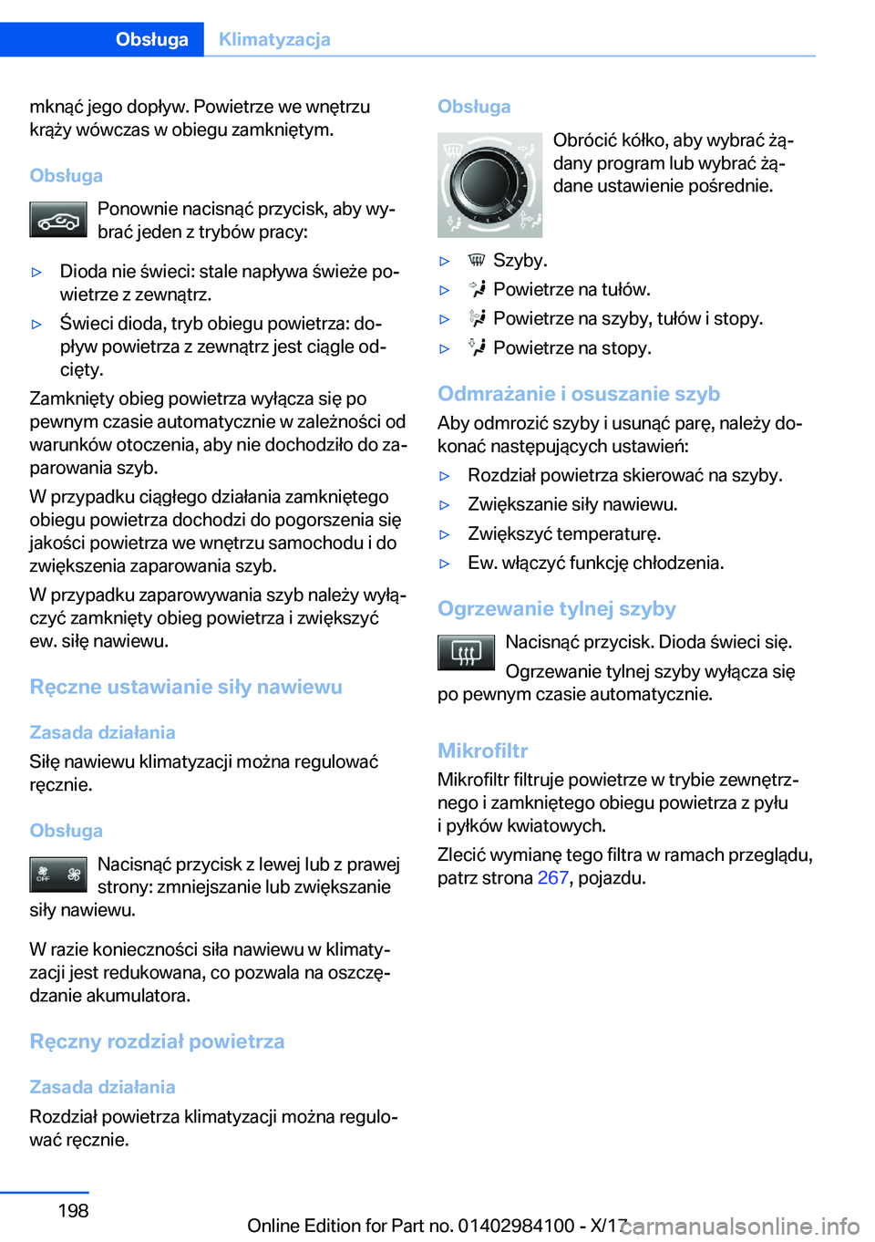 BMW 3 SERIES 2018  Instrukcja obsługi (in Polish) �m�k�n�