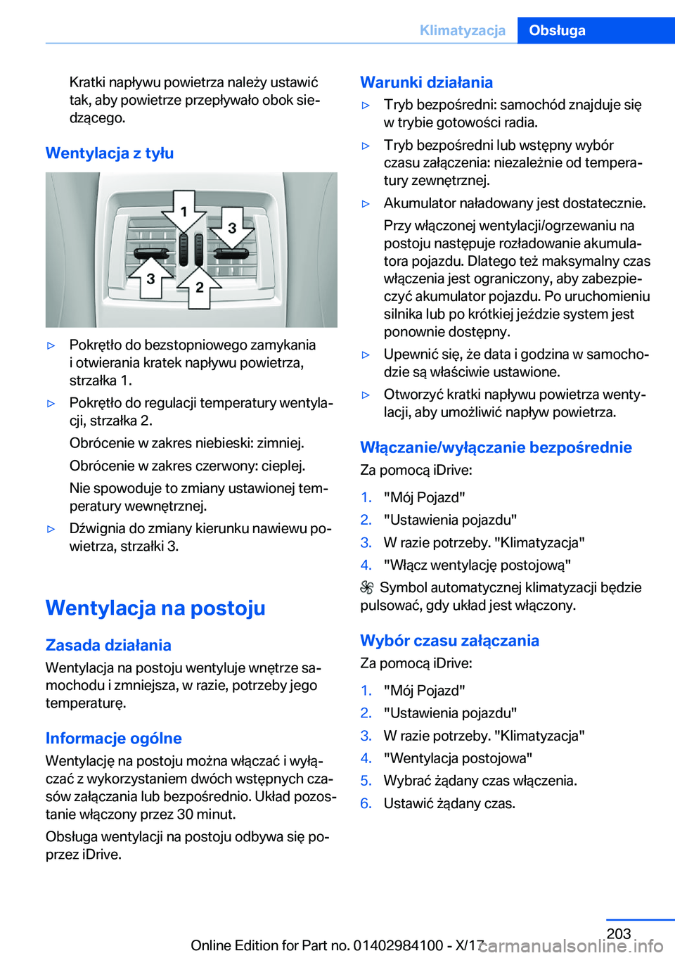 BMW 3 SERIES 2018  Instrukcja obsługi (in Polish) �K�r�a�t�k�i� �n�a�p�ł�y�w�u� �p�o�w�i�e�t�r�z�a� �n�a�l�e 9�y� �u�s�t�a�w�i�