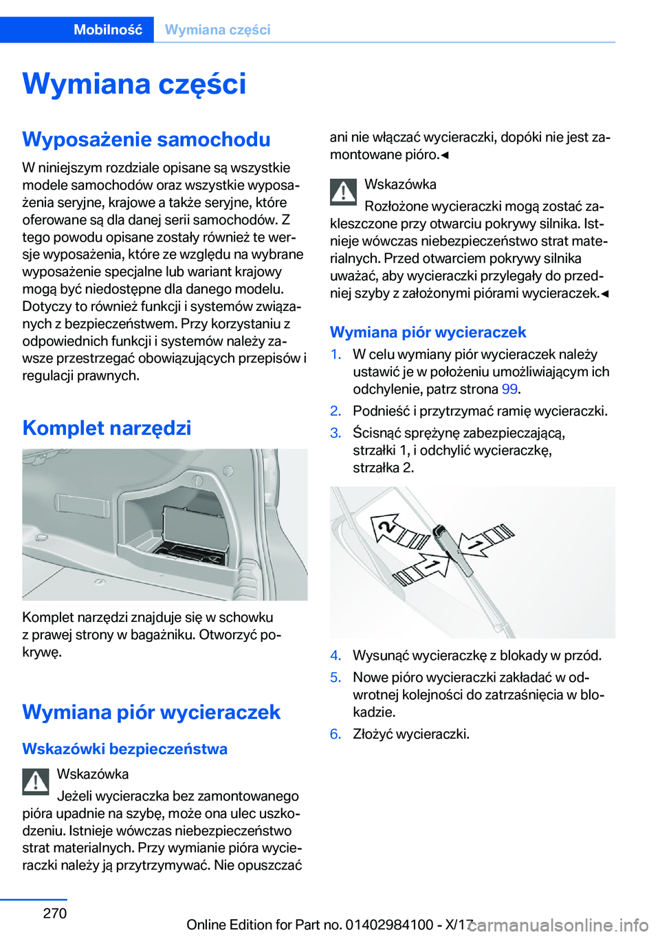 BMW 3 SERIES 2018  Instrukcja obsługi (in Polish) �W�y�m�i�a�n�a��c�z�