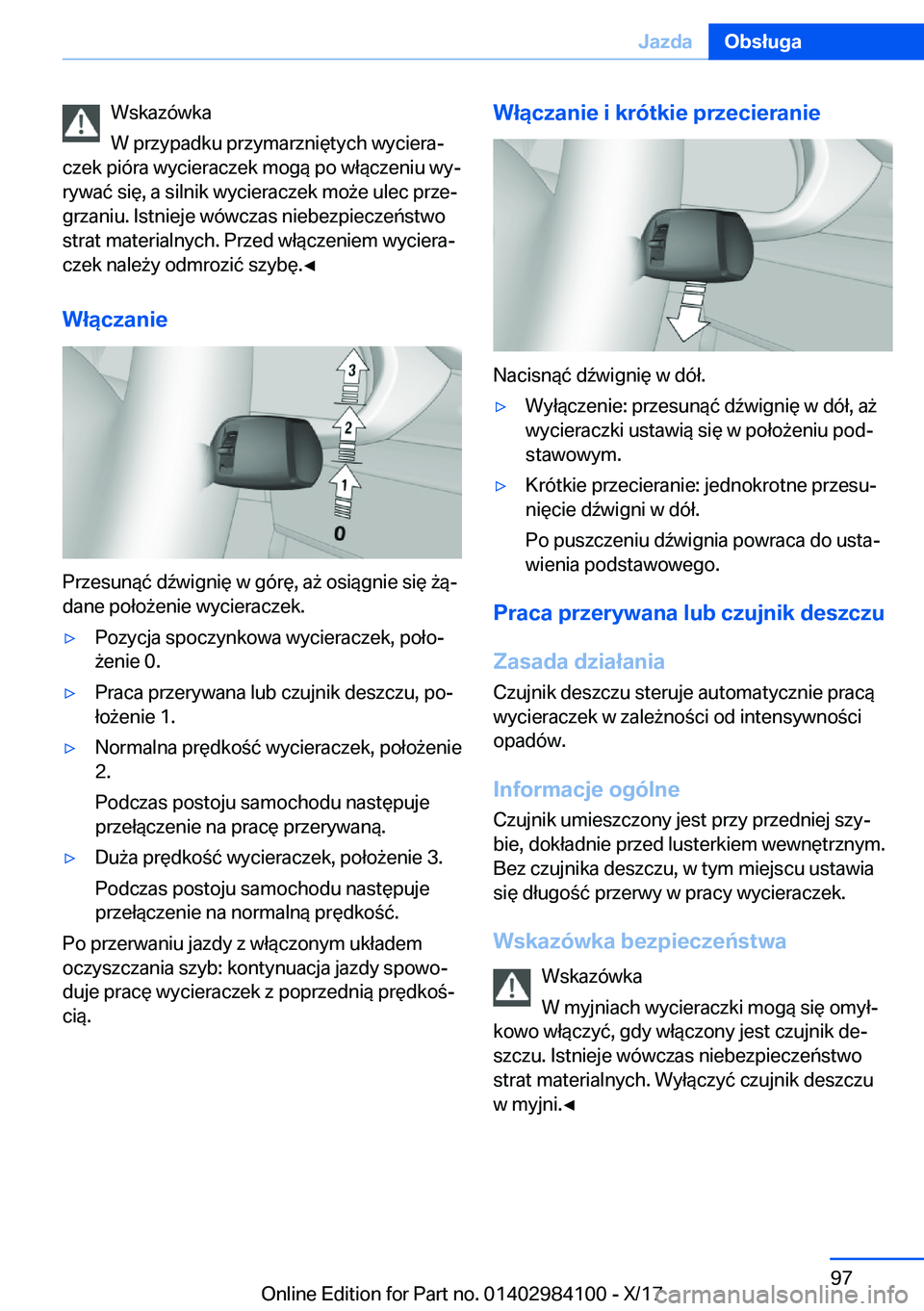 BMW 3 SERIES 2018  Instrukcja obsługi (in Polish) �W�s�k�a�z�