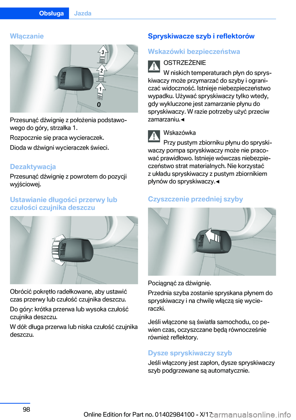 BMW 3 SERIES 2018  Instrukcja obsługi (in Polish) �W�ł�