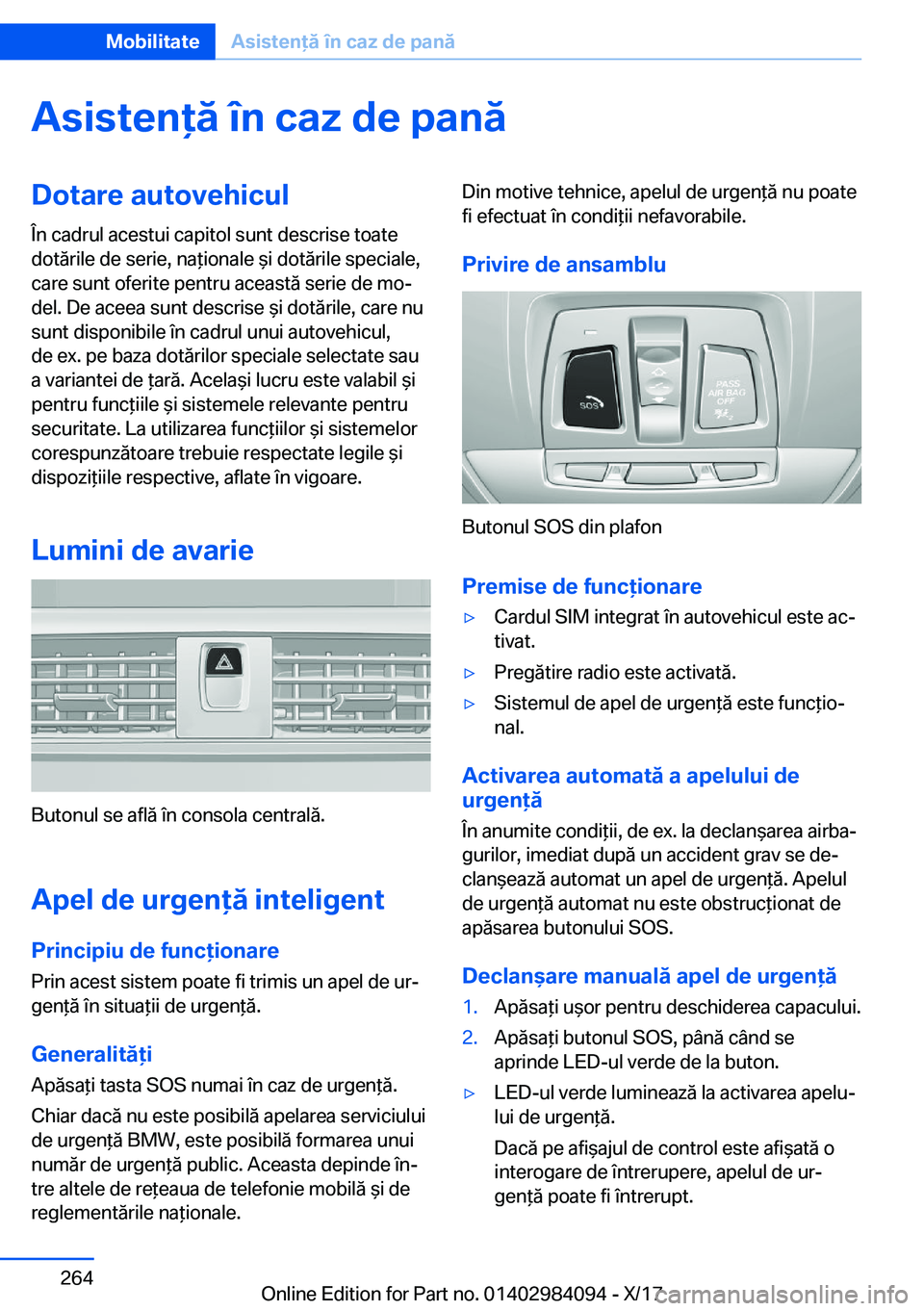 BMW 3 SERIES 2018  Ghiduri De Utilizare (in Romanian) �A�s�i�s�t�e�n�