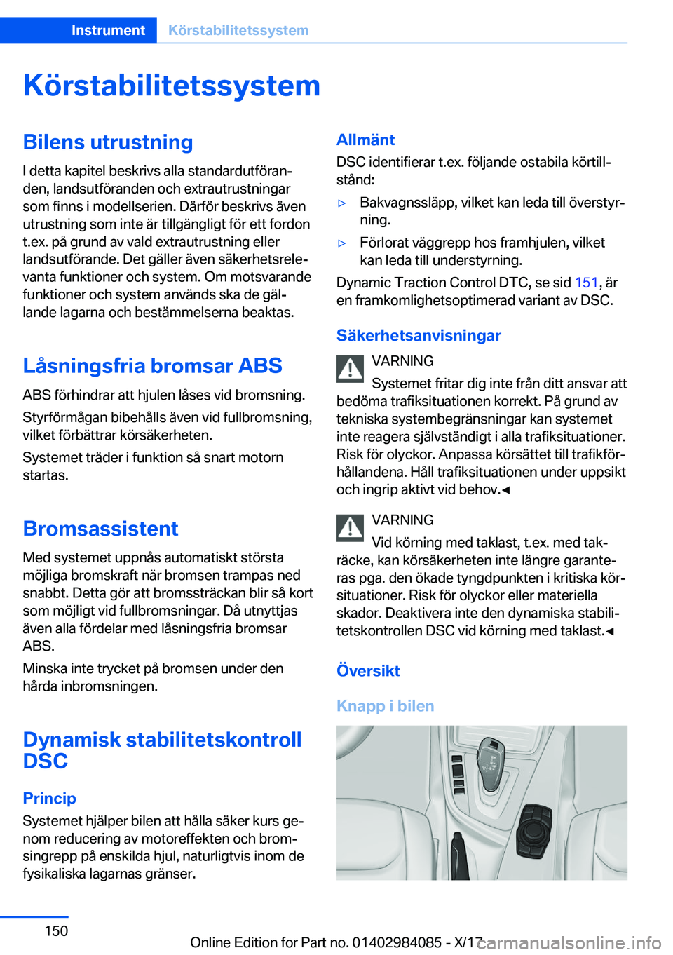 BMW 3 SERIES 2018  InstruktionsbÖcker (in Swedish) �K�