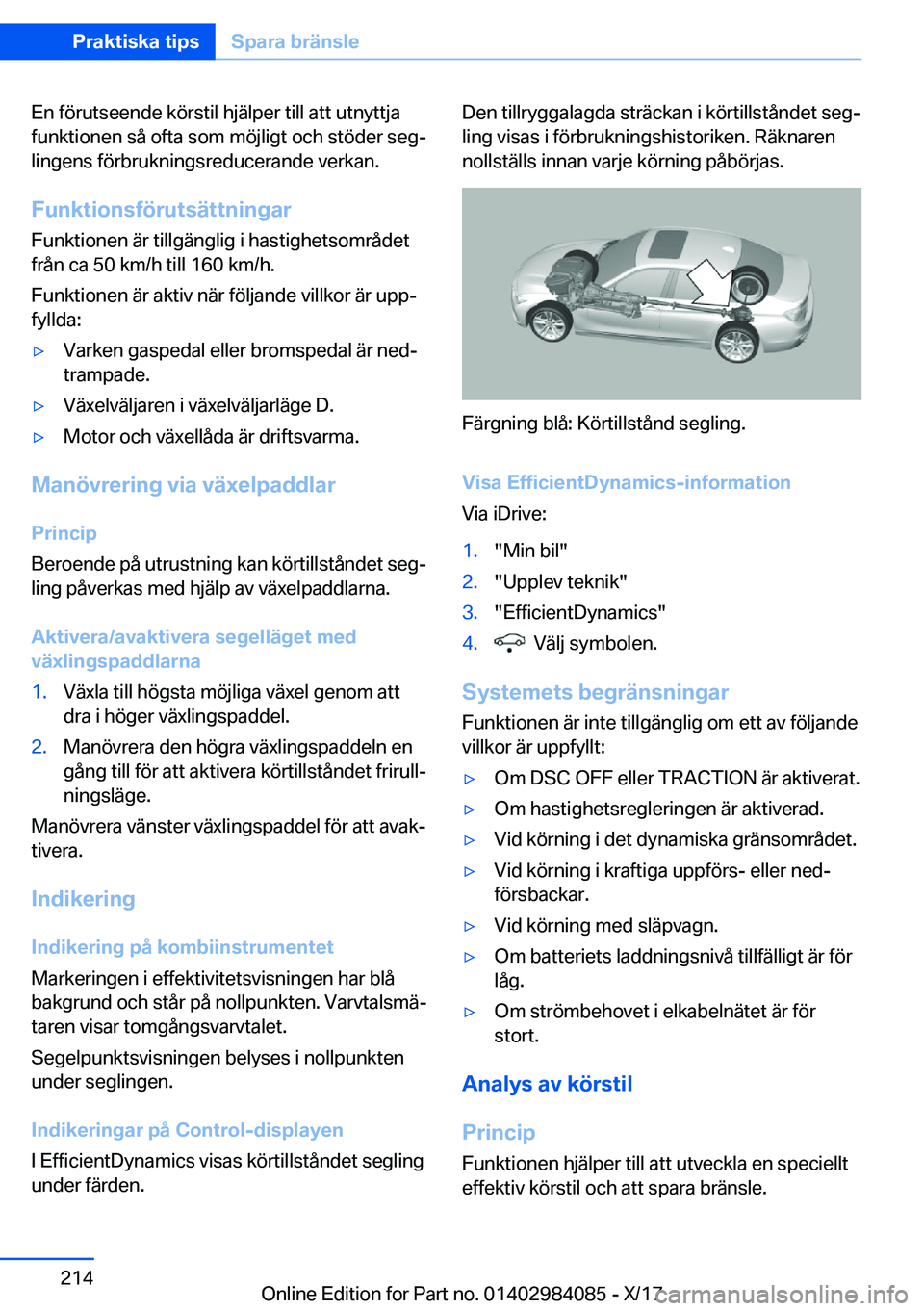 BMW 3 SERIES 2018  InstruktionsbÖcker (in Swedish) �E�n� �f�