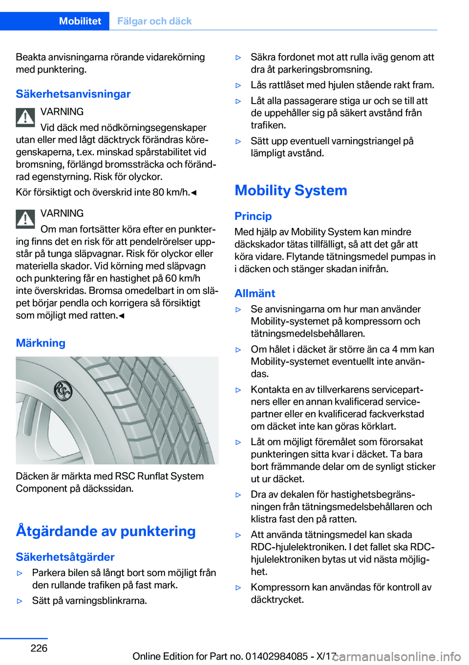 BMW 3 SERIES 2018  InstruktionsbÖcker (in Swedish) �B�e�a�k�t�a� �a�n�v�i�s�n�i�n�g�a�r�n�a� �r�