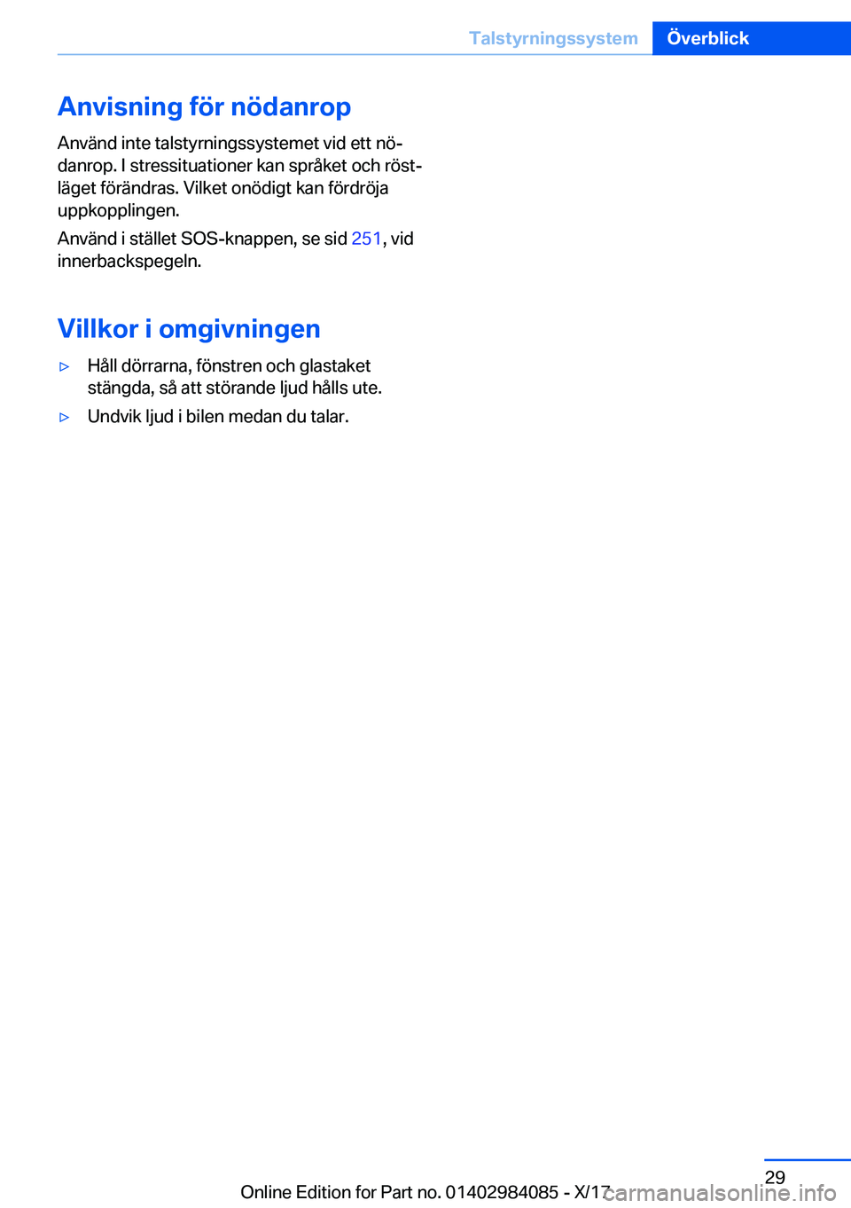 BMW 3 SERIES 2018  InstruktionsbÖcker (in Swedish) �A�n�v�i�s�n�i�n�g��f�