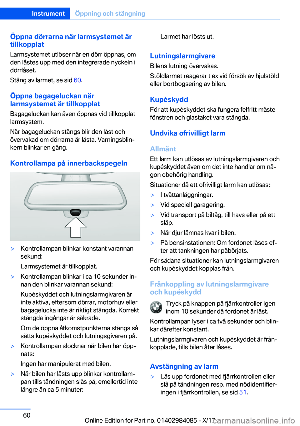 BMW 3 SERIES 2018  InstruktionsbÖcker (in Swedish) �