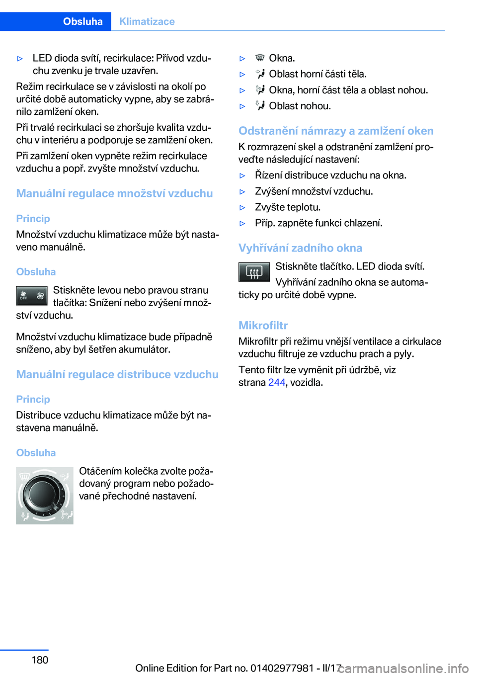BMW 3 SERIES 2017  Návod na použití (in Czech) y�L�E�D� �d�i�o�d�a� �s�v�