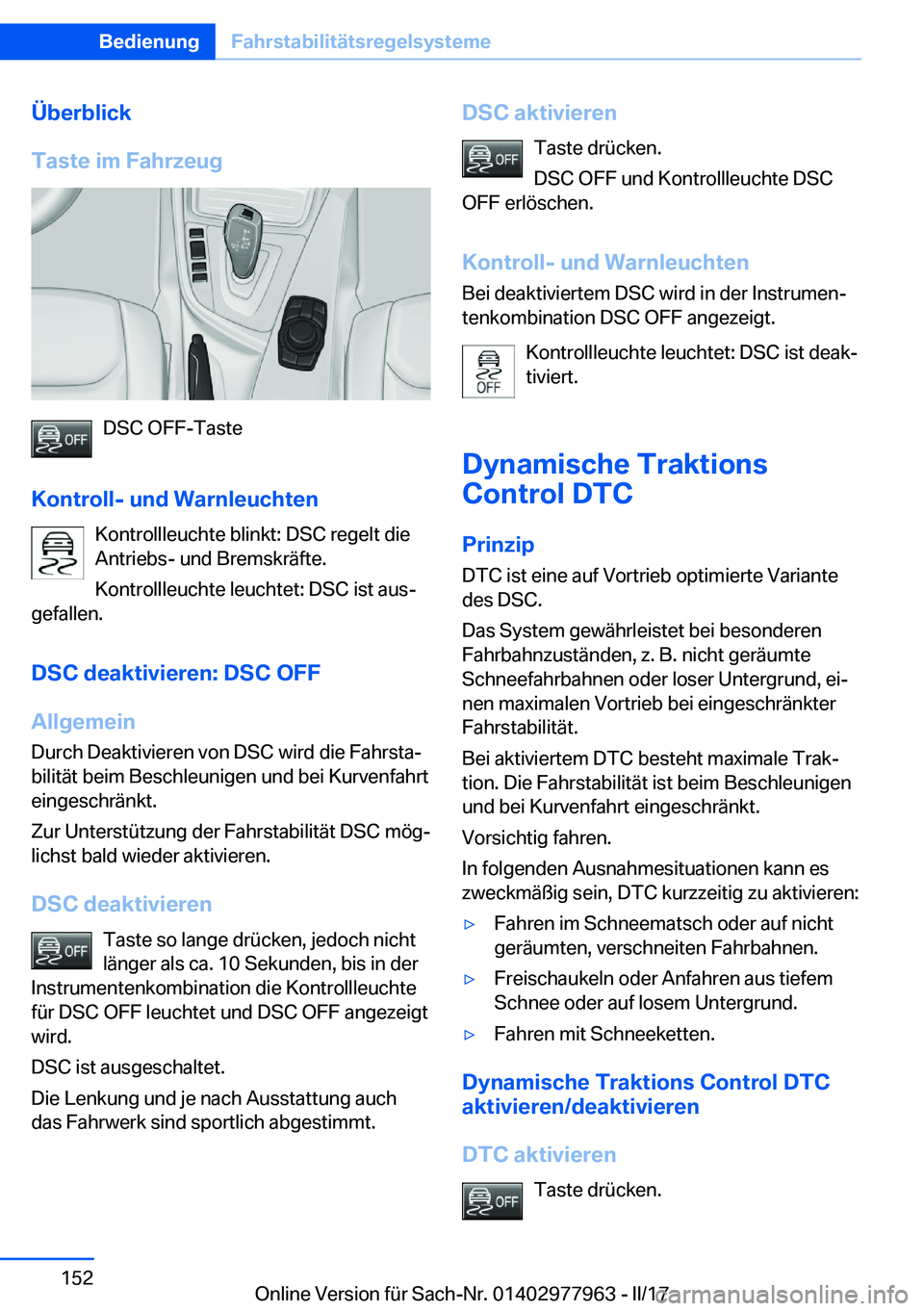 BMW 3 SERIES 2017  Betriebsanleitungen (in German) �