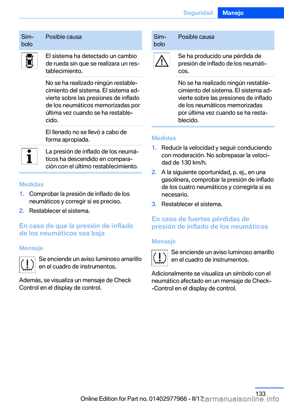 BMW 3 SERIES 2017  Manuales de Empleo (in Spanish) �S�