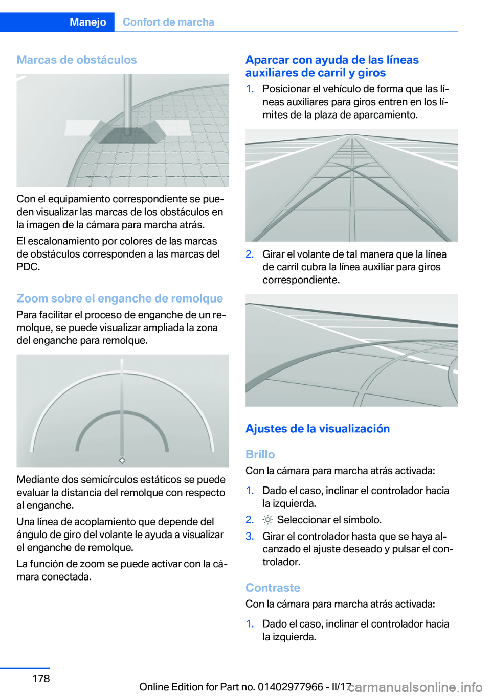 BMW 3 SERIES 2017  Manuales de Empleo (in Spanish) �M�a�r�c�a�s��d�e��o�b�s�t�