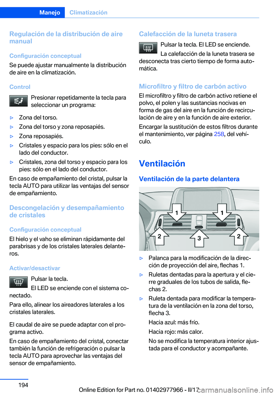 BMW 3 SERIES 2017  Manuales de Empleo (in Spanish) �R�e�g�u�l�a�c�i�