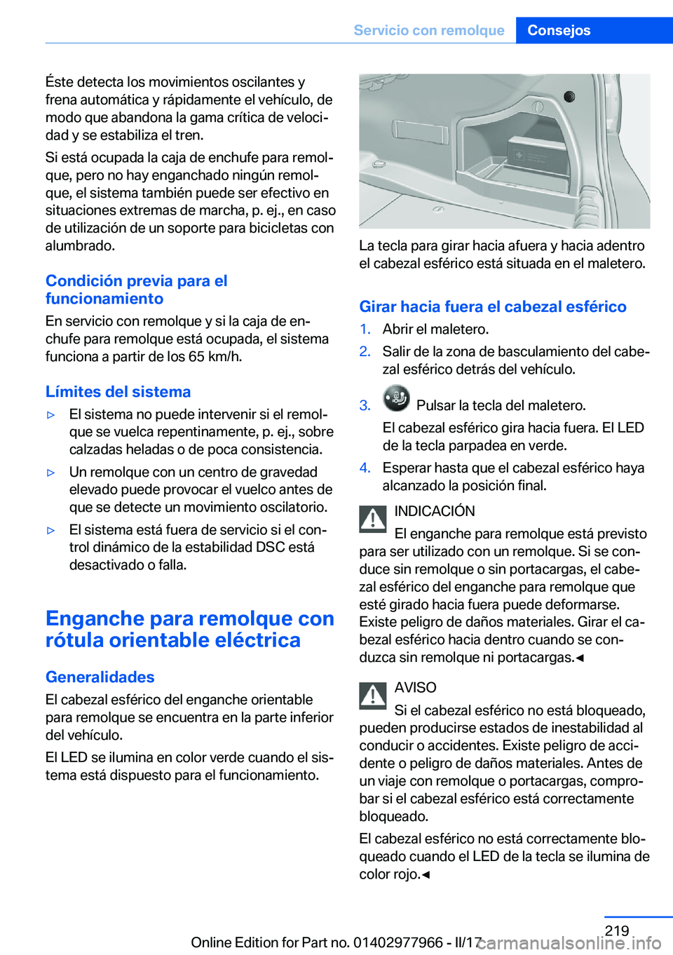 BMW 3 SERIES 2017  Manuales de Empleo (in Spanish) �