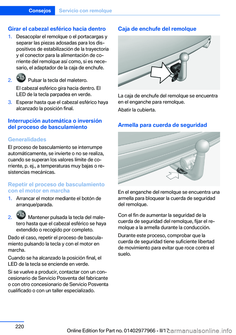 BMW 3 SERIES 2017  Manuales de Empleo (in Spanish) �G�i�r�a�r��e�l��c�a�b�e�z�a�l��e�s�f�